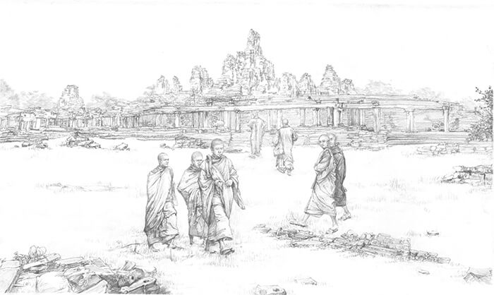 Buddhism established in Cambodia, Vietnam, Indonesia